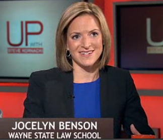 Jocelyn Benson on MSNBC talks about Michigan, Detroit, and working together to solve problems