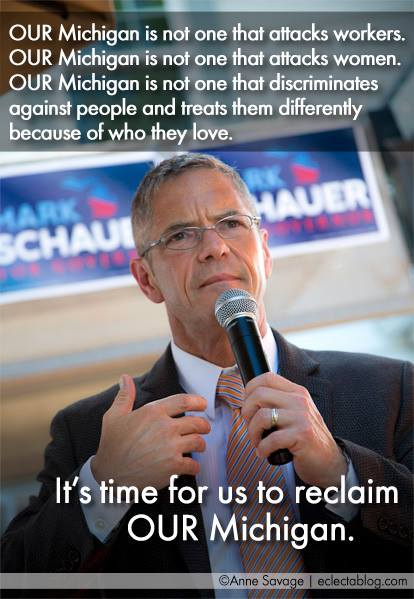 Mark Schauer put Rick Snyder on the defensive in their one debate, Snyder acted frantic