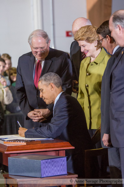 PHOTOS: President Obama signs historic bipartisan farm bill in East Lansing, Michigan