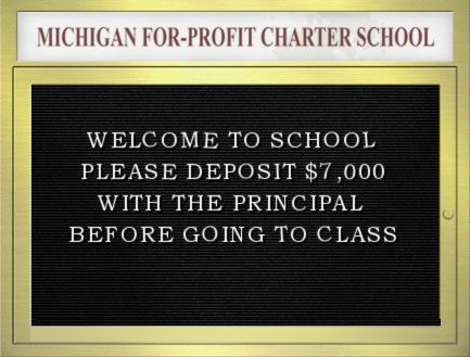 Michigan for-profit charter schools industry fires up its propaganda machine