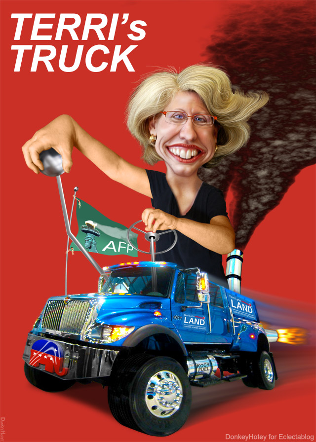 BREAKING: Michigan Democratic Party files FEC complaint over Terri Lynn Land’s monster campaign trucks
