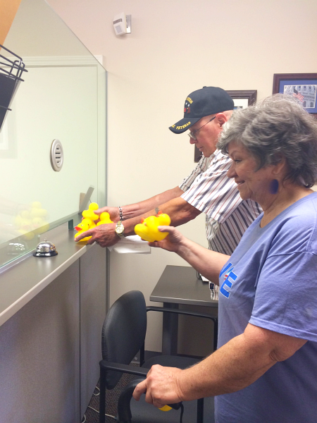 MI-07 residents deliver 7 rubber ducks to Tim Walberg’s office asking him to stop ducking the issues