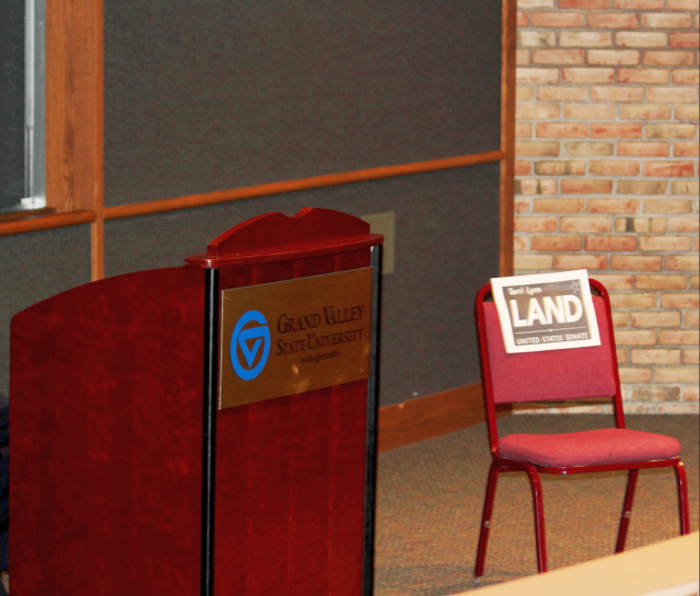 Gary Peters debates an empty chair after Land is a no-show (and other news)