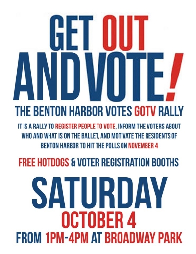 EVENT: Benton Harbor VOTES rally – Saturday, Oct. 4, 2014