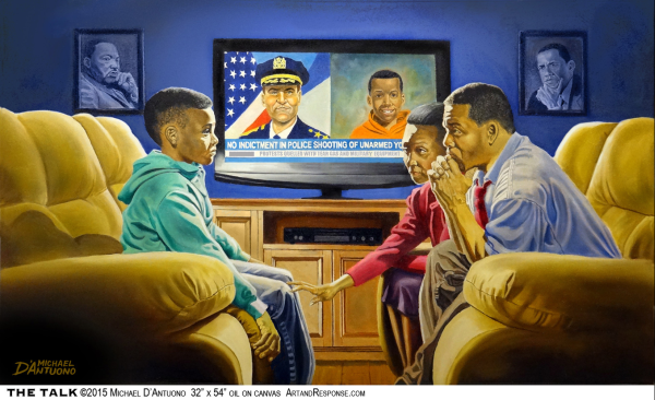 On MLK Day Michael D’Antuono’s art depicts how far we have yet to go on race relations in America
