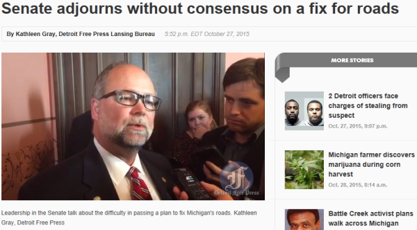 The epic failure of Michigan Republicans on road funding in 101 news headlines