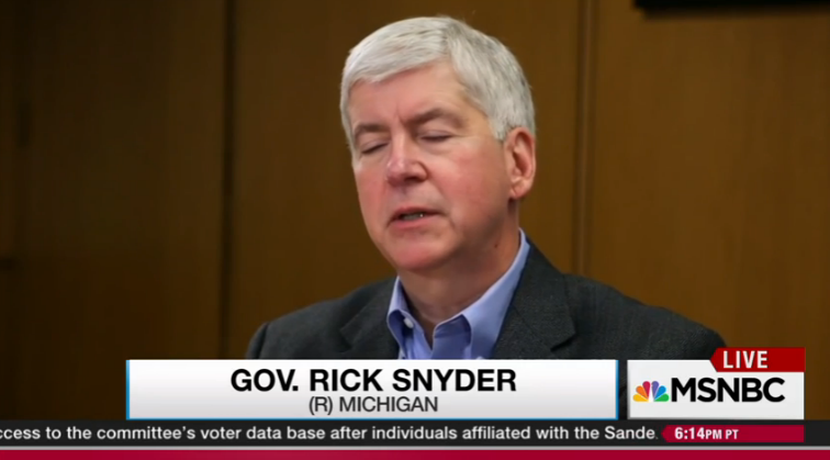 The kids of Flint have been poisoned due to Rick Snyder’s “truly unbelievable, reckless radicalism”