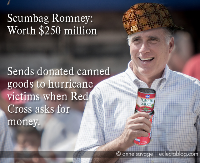 Mitt Romney holds Ohio campaign event not-so-cleverly disguised as a “storm relief charity event”