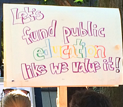 PHOTOS: 300 gather to support public education in Ann Arbor