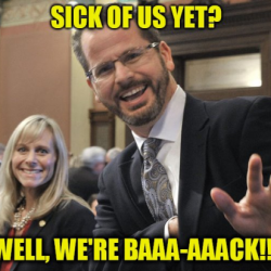Philandering religio-hypocrites Todd Courser & Cindy Gamrat will do the perp walk, felony charges filed
