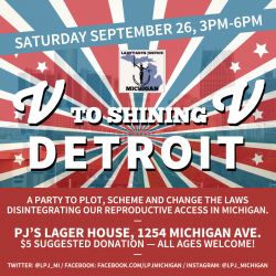 Vaginas and voters to storm Detroit for V to Shining V on September 26