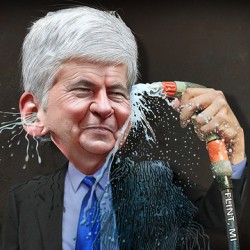 Gov. Snyder faces fierce criticism after his defense of admin officials charged with manslaughter in #FlintWaterCrisis