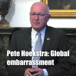 Pete Hoekstra continues to embarrass his state and his country as Netherlands media shames him