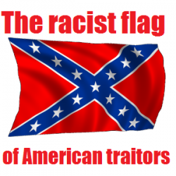 Michigan high school punk flies the racist flag of American traitors because his fee-fees got hurt