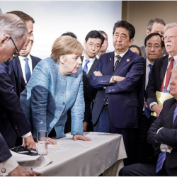 G7 Summit Clown Donald Trump takes his alpha male, narcissistic circus on the road, gets trolled by his international counterparts
