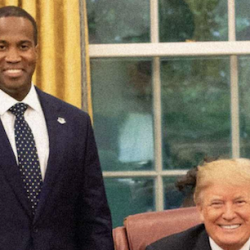 GOP Senate candidate John James wants you to think he’s not Trump’s lackey. Don’t buy it.