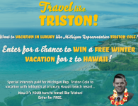 New site exposes Republican Michigan Senate candidate Triston Cole’s special interest-paid vacation to Hawaii